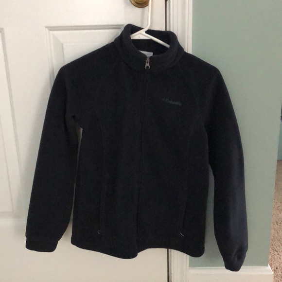 Black Columbia Fleece Jacket - Picture 1 of 4